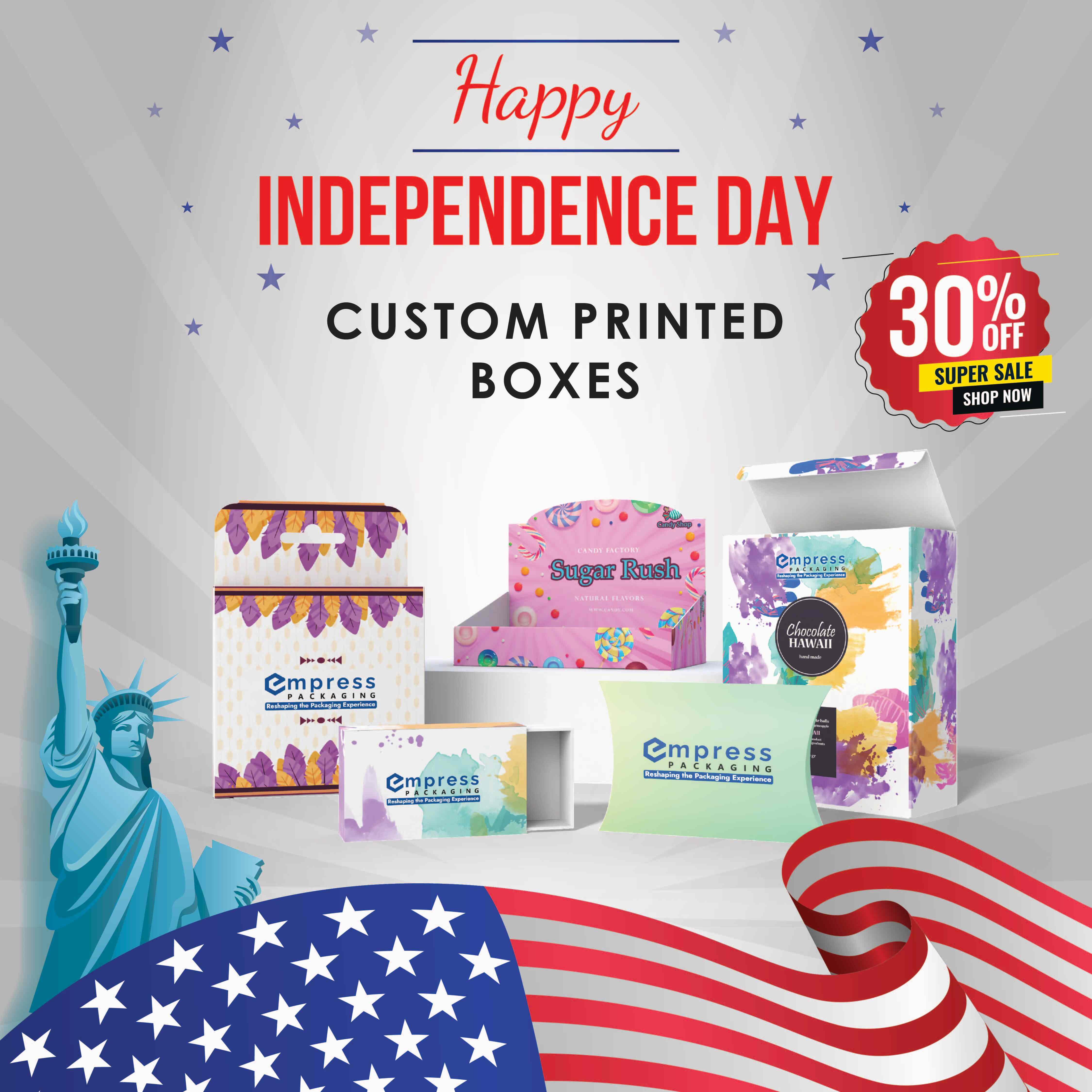 Celebrate Independence Day with Custom Boxes